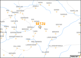 map of Setzu