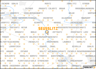 map of Seußlitz