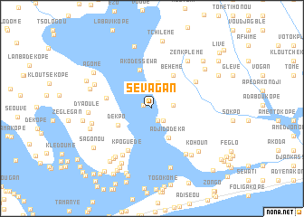 map of Sévagan