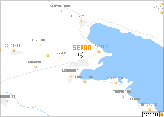 map of Sevan