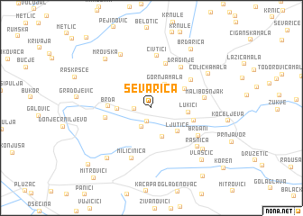 map of Sevarica