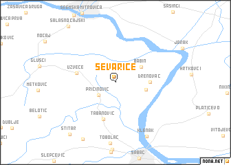 map of Ševarice