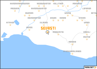 map of Sevastí