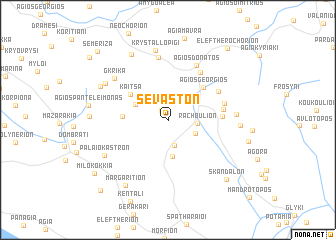 map of Sevastón