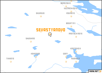 map of Sevast\