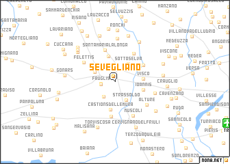 map of Sevegliano