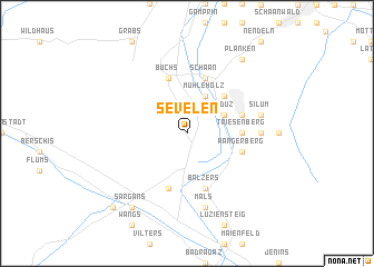 map of Sevelen