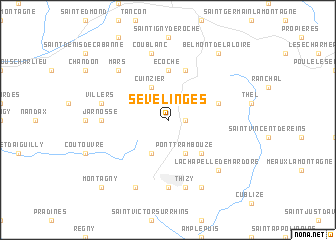 map of Sevelinges