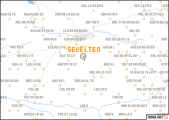 map of Sevelten