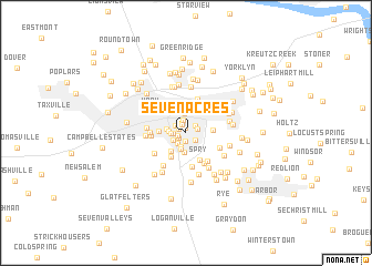 map of Seven Acres