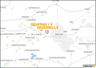 map of Seven Hills