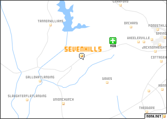 map of Seven Hills