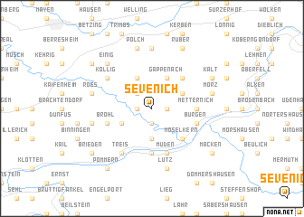 map of Sevenich