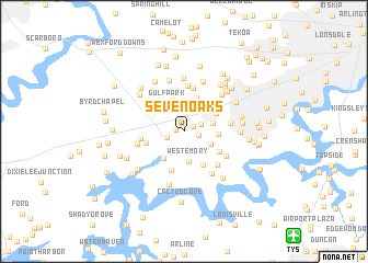 map of Sevenoaks