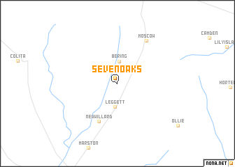 map of Seven Oaks