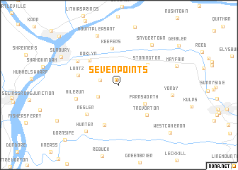 map of Seven Points