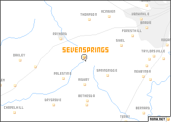 map of Seven Springs