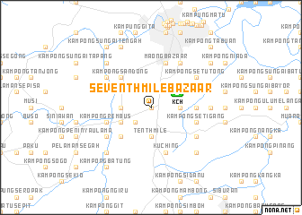 map of Seventh Mile Bazaar