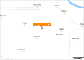 map of Severance