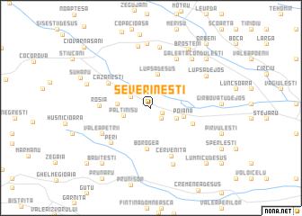 map of Severineşti