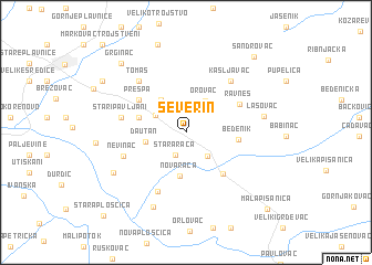 map of Severin