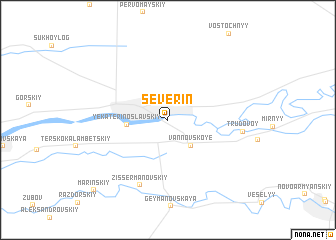 map of Severin