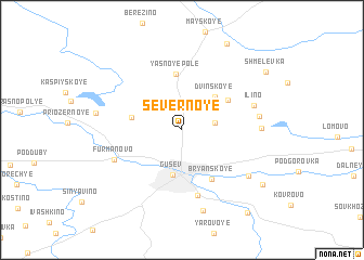 map of Severnoye