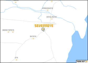map of Severnoye
