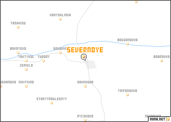 map of Severnoye