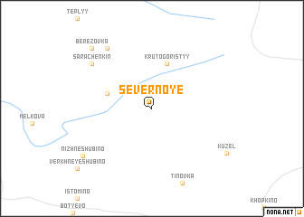 map of Severnoye