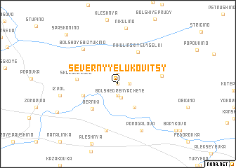 map of Severnyye Lukovitsy