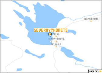 map of Severnyy Konets