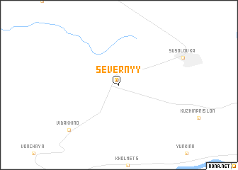 map of Severnyy