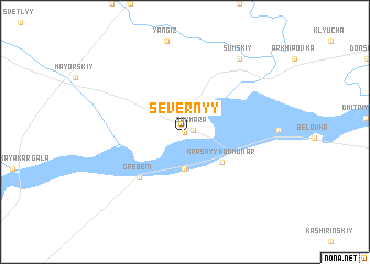 map of Severnyy