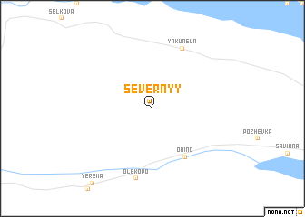 map of Severnyy
