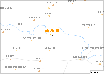 map of Severn