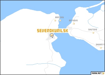 map of Severo-Kuril\