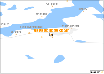 map of Severomorsk Odin