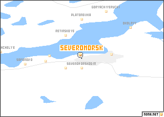 map of Severomorsk