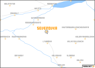 map of Severovka