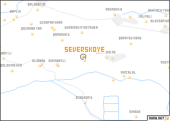 map of Severskoye