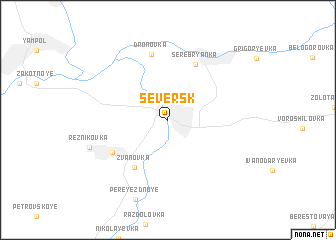 map of Seversk