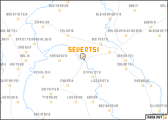 map of Severtsi