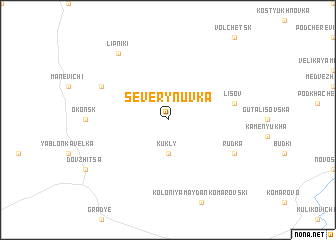 map of Severynuvka