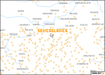 map of Ševića Glavica