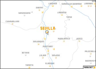 map of Sevilla