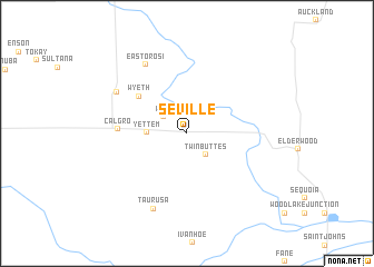 map of Seville