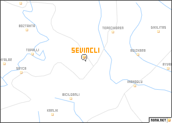 map of Sevinçli