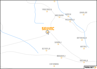 map of Sevinç