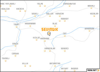 map of Sevindik